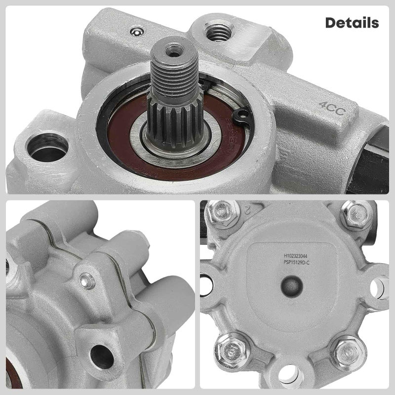 YHTAUTO Power Steering Pump Replacement for Toyota Corolla, Chevrolet Prizm 1998 1999 2000 l4 1.8L, Power Assist Pump - Image 3